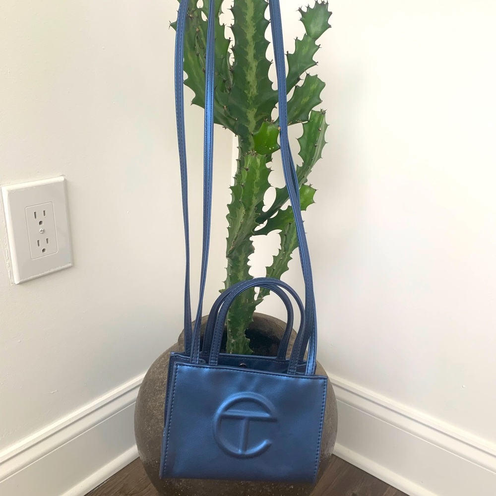 Small Cobalt Shopping Bag - Teflar